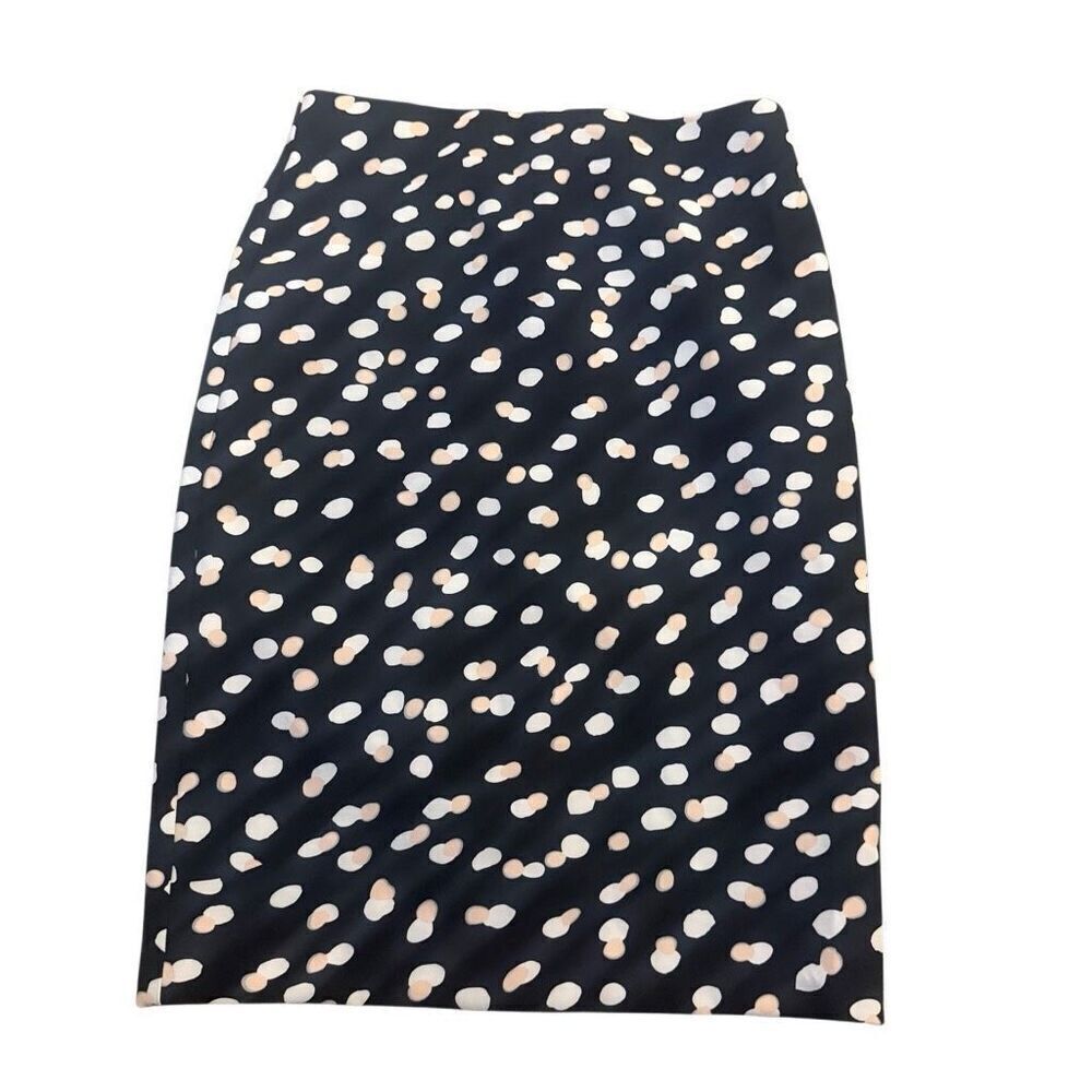 Philosophy pink and black dotted midi skirt size 6